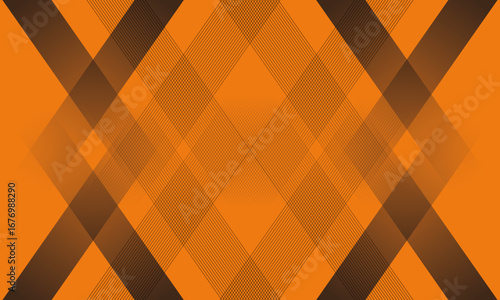 Abstract geometric shape background design | Modern overlapping objects gradient template | Creative orange-gray vector illustration