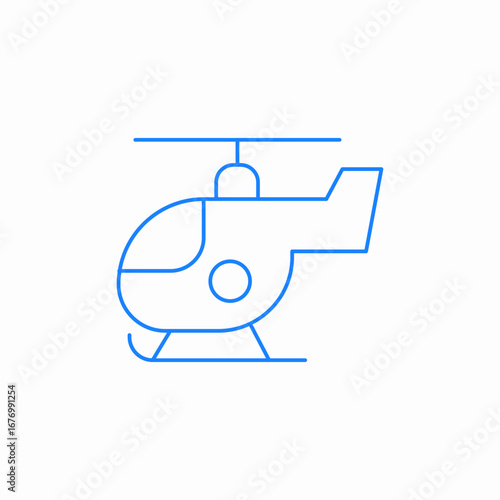 helicopter flight icon sign vector