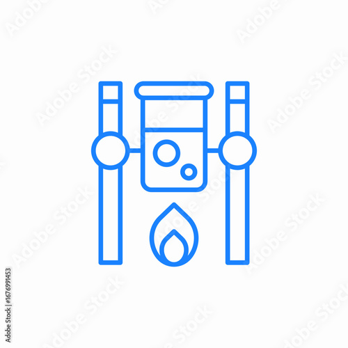 laboratory setup icon sign vector