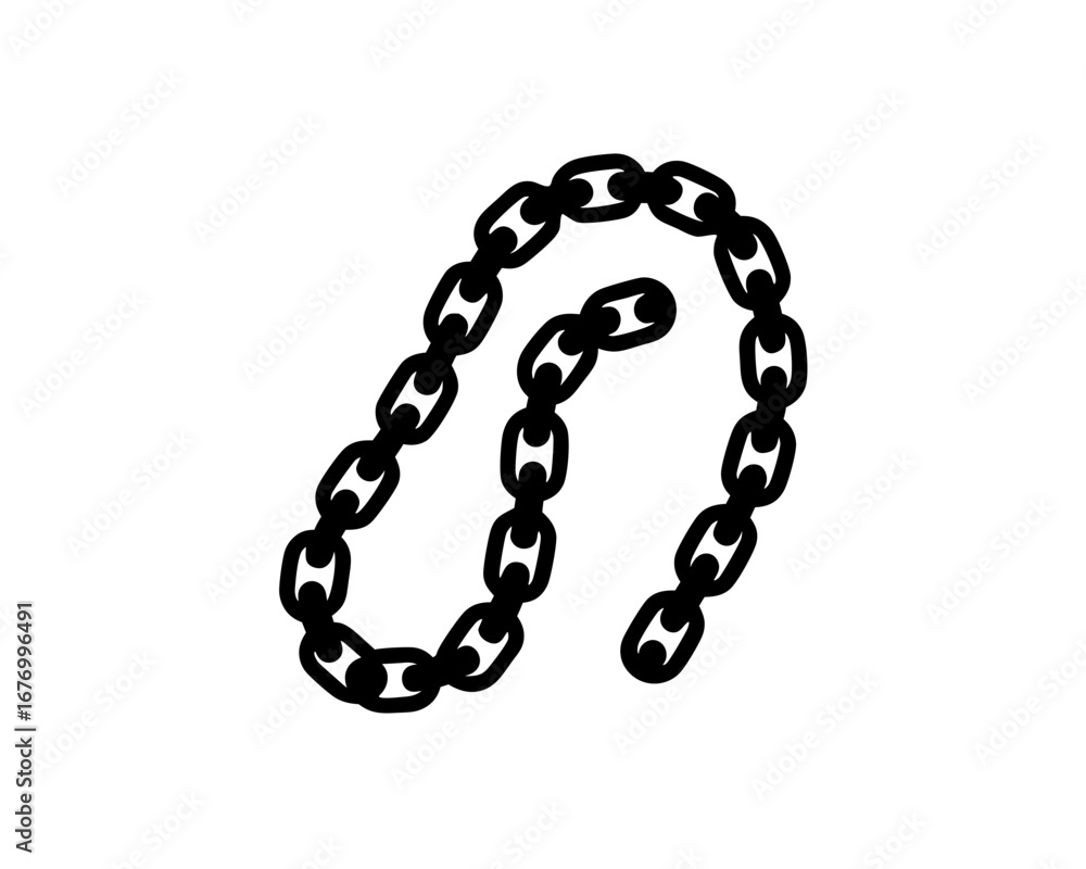 Obraz premium creative details weightlifting chains icon vector Illustration