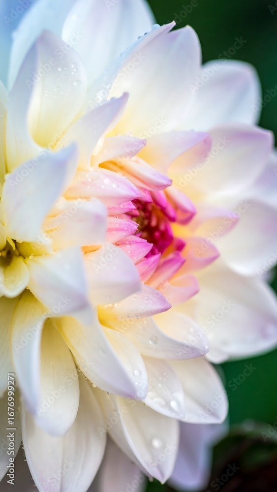 Fototapeta premium Close-up of a delicate white Dahlia
