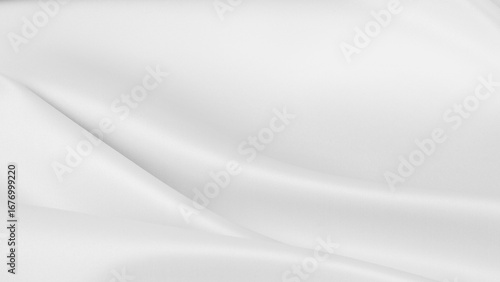 Luxury white Silk Fabric Background Smooth Texture Elegant Draped Material