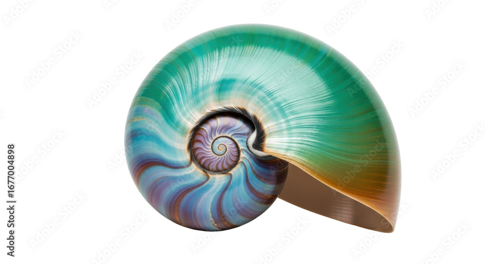 Obraz premium Isolated Nautilus Shell