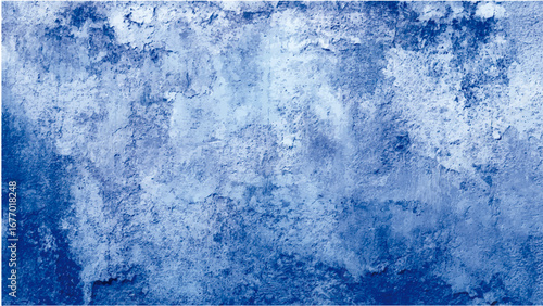 Rustic blue wall background with darker black grungy border and vintage texture design. A beautiful abstract navy blue stucco wall with an old wall pattern texture creating a dark and grungy decorativ