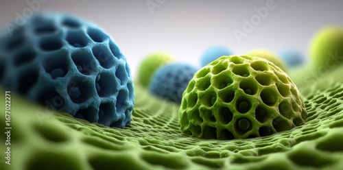 A multicolored antibody, also known as an immunoglobulin, is shown in a 3D illustration