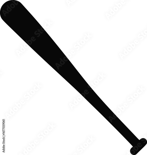 Vector baseball bat icon