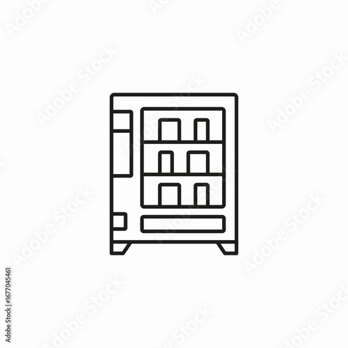 vending machine icon sign vector