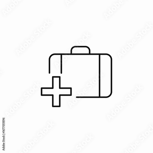 add new baggage icon sign vector