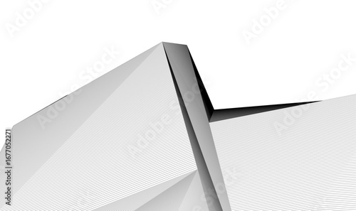 abstract architecture vector 3d background