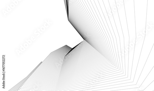 abstract architecture vector 3d background