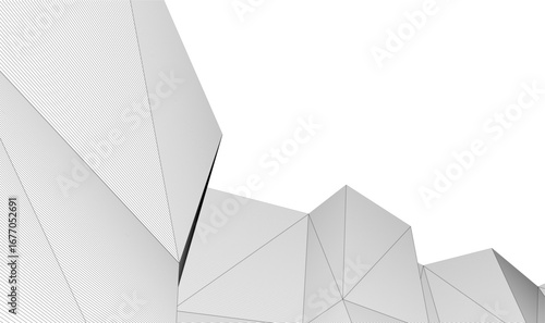 abstract architecture vector 3d background