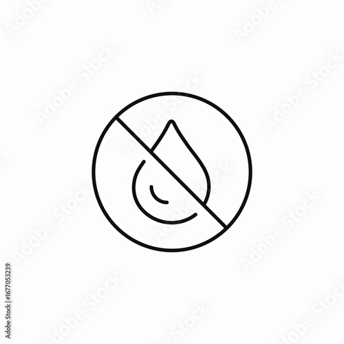 no water icon icon sign vector