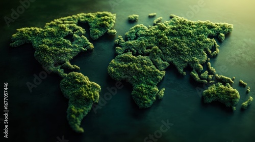 green world map