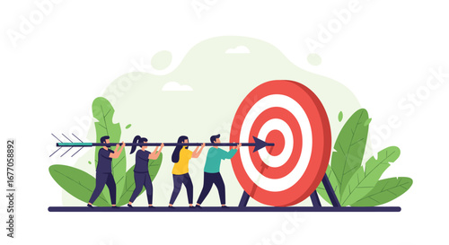 Teamwork and cooperation achieve collective goals and objectives through focused effort