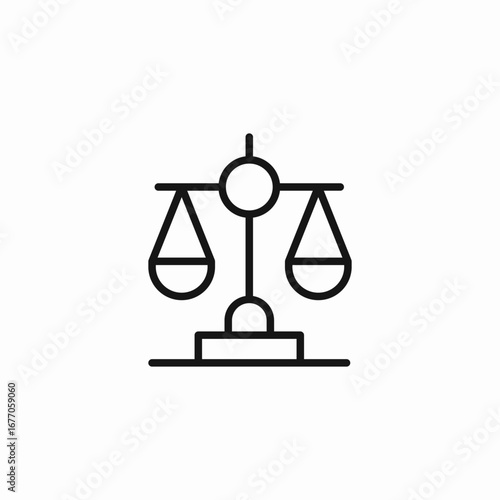 scales justice balance icon sign vector