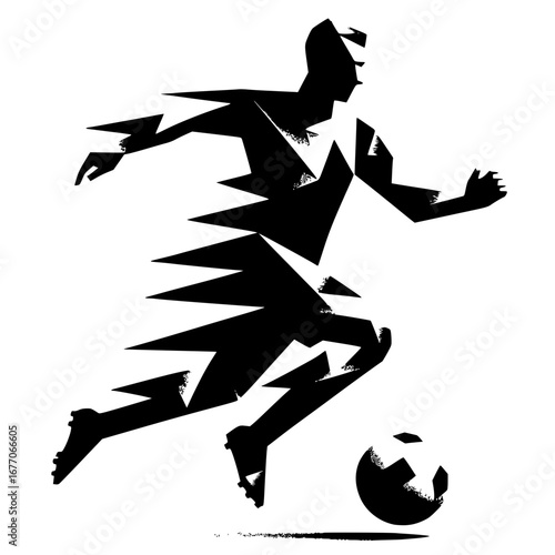 Soccer player vector image illustration icon