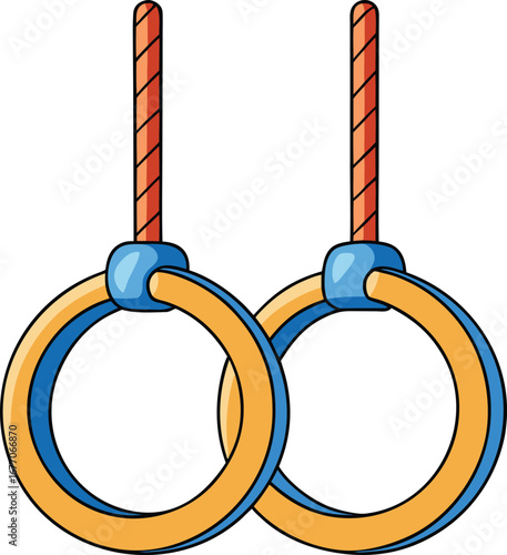 Vector gymnastics rings