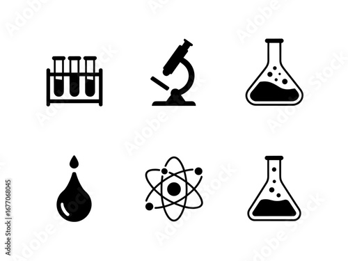 Laboratory and Science Icon Set