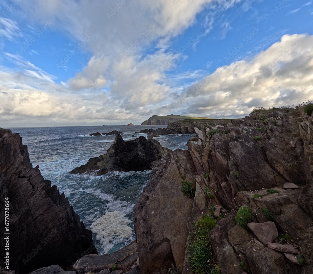 Fototapeta premium Clogher Strand Hike Dingle Peninsula Ireland 
