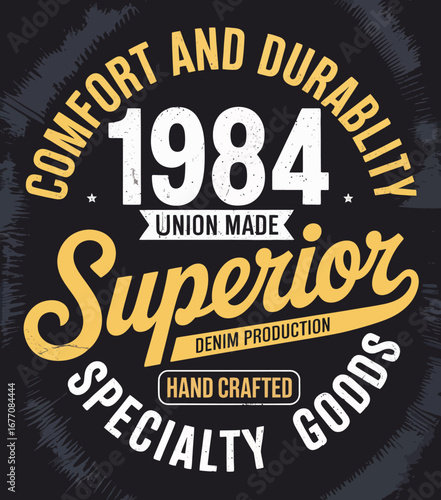 A beautifully crafted vintage design highlighting superior denim production, echoing classic craftsmanship and comfort while emphasizing a limited edition appeal.