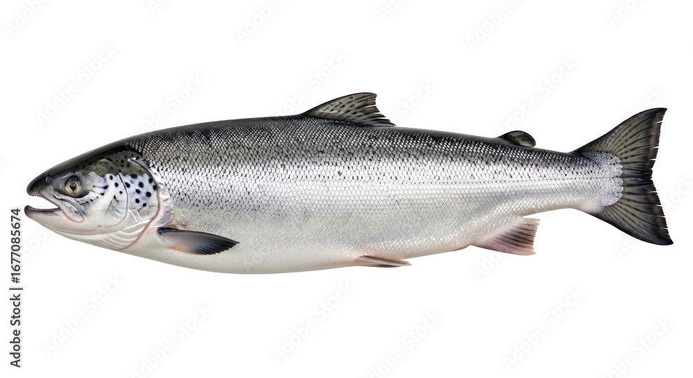 Naklejka premium Isolated Salmon Fish