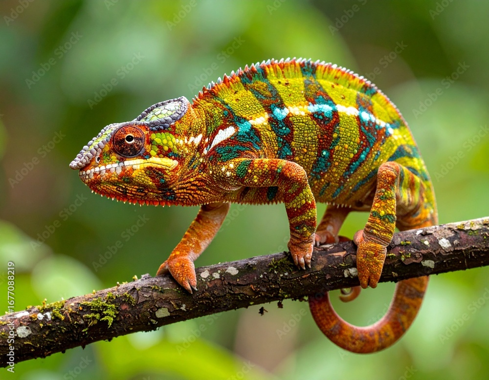 Obraz premium chameleon on a branch