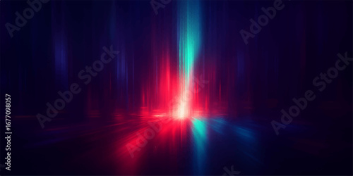 Abstract colorful lights background with glowing night sky and bright aurora effects