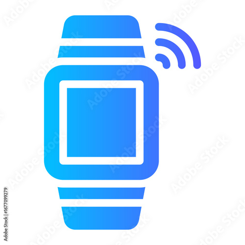 smart watch gradient icon