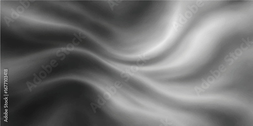 Black satin and silk fabric background with smooth flowing texture and luxury design