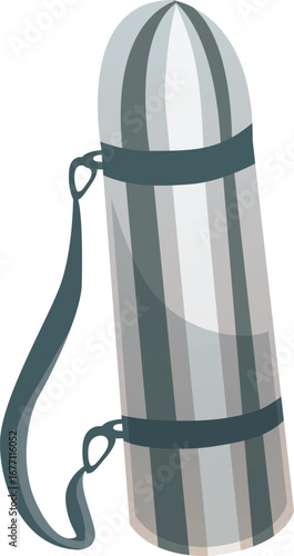 vector illustration of thermos