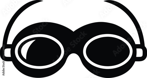 Vector swimming goggles icon