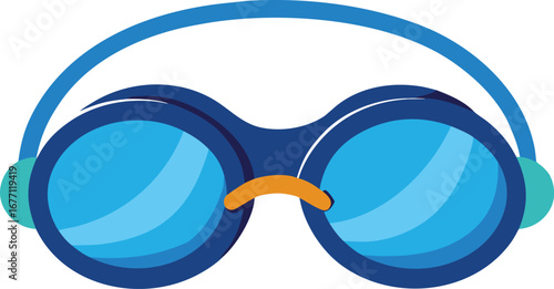 Vector swimming goggles icon