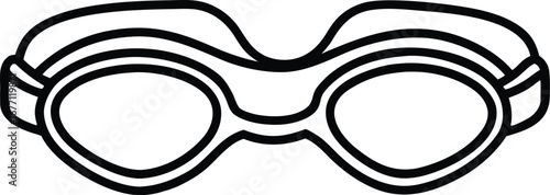 Vector swimming goggles icon