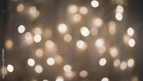 Warm Festive Bokeh Lights Blurred Background