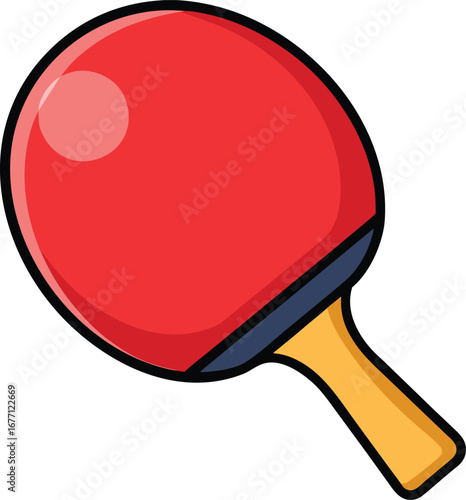 Vector ping pong paddle icon