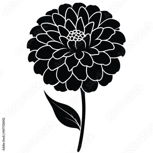 zinnia vector icon