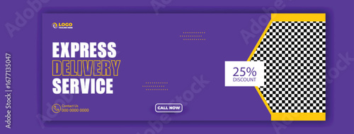 Express laundry service with 25 percent discount offer for customers