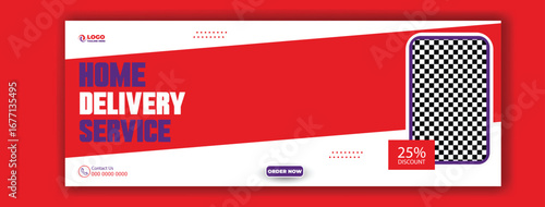 Home delivery service offering 25 percent discount on food and goods