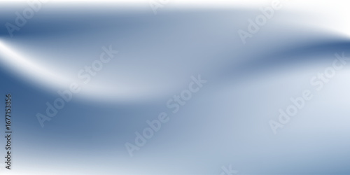 Abstract blue white luxury fabric wave background with copy space. Smooth liquid wave. Elegant shiny silk satin texture. Suit for wallpaper, cover, header, desktop, web, flyer