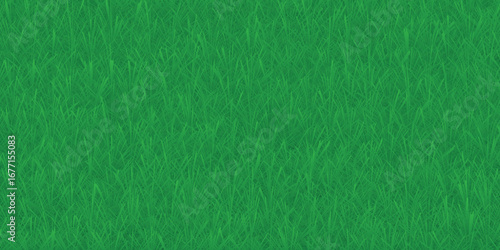 Green Grass Background Vector, Fresh Natural Lawn Texture, Realistic Grassland Pattern, Summer Meadow Backdrop, Eco Nature Surface, Garden Landscape, Organic Turf Design, Outdoor Field EPS Illustratio