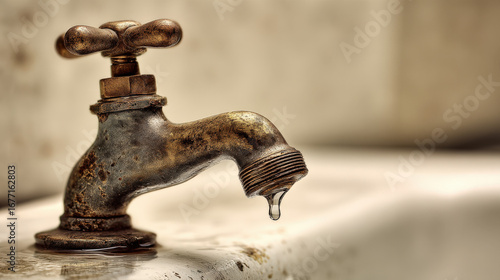 Worn-out faucet valve leaking water pooling on porcelain sink highlighting critical plumbing repair necessity
