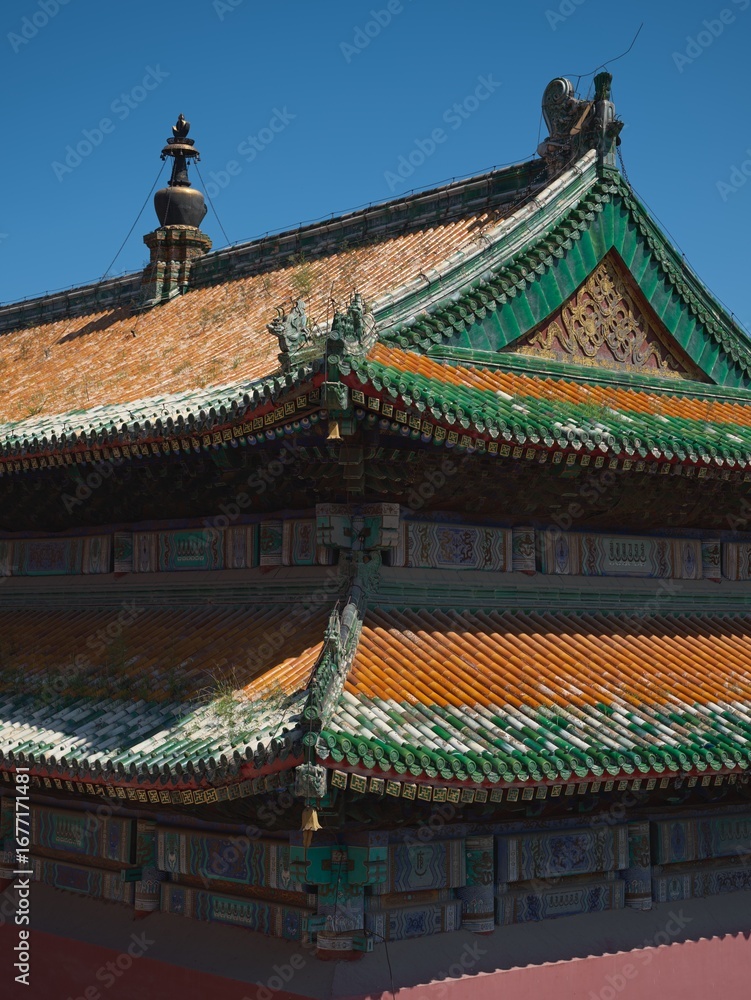 Fototapeta premium Architecture of Pule Temple in Chengde, Hebei, China