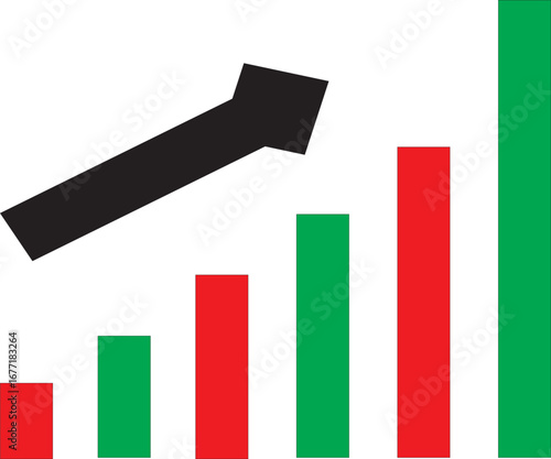 crypto trading candles icon