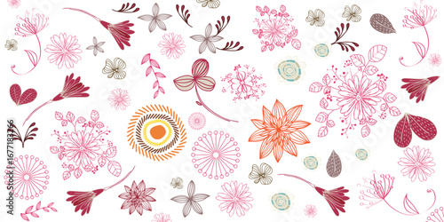 seamless pattern with flowers