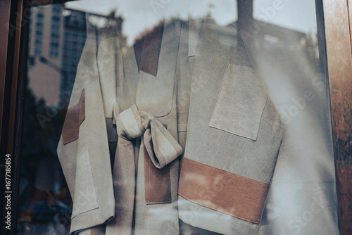 Buddhist monk's robe Displayed in a Shop Window