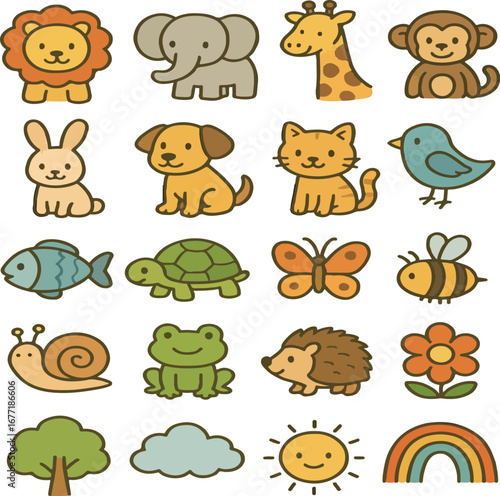 set of animals