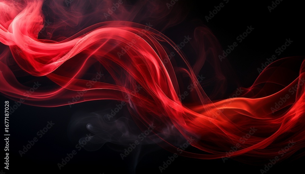 Fototapeta premium abstract blurred red smoke against a dark backdrop