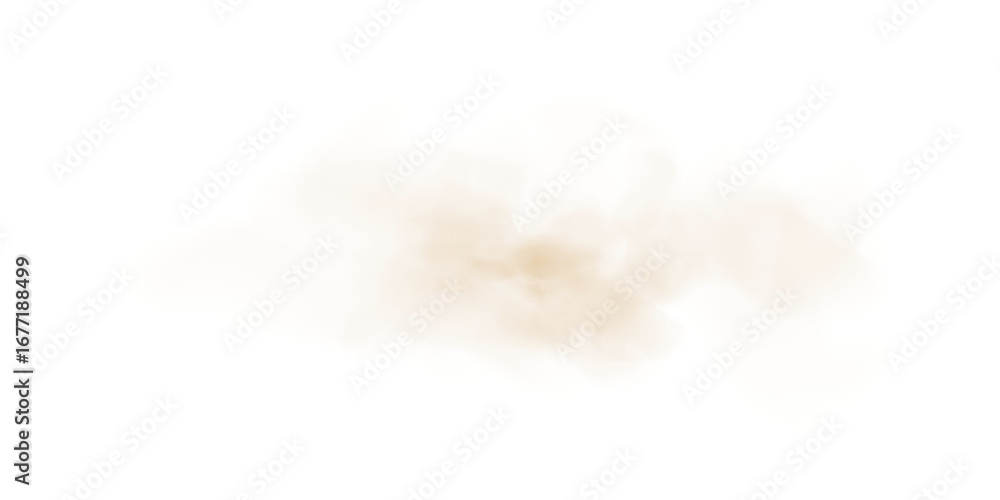 Fototapeta premium Light Gold Smoke. Transparent Cloud Effect with Soft Mist and Vapor Texture