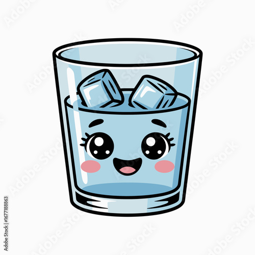 glass with ice