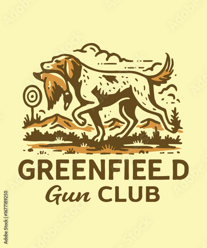 you will get vintage retro t shirt illustration, outdoor badge logo design